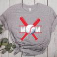 Baseball Mom Red Women's Heather T-Shirt Athletic Heather Baseball Mom Red Women's Heather T-Shirt Athletic Heather