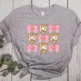 Baseball Mom Sister Tween Teen Girl Girly Pink Bow Preppy Women's Heather T-Shirt Athletic Heather