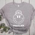 Baseball Mom Smile Face Shirt Varsity Cute Happy Face Women Women's Heather T-Shirt Athletic Heather Baseball Mom Smile Face Shirt Varsity Cute Happy Face Women Women's Heather T-Shirt Athletic Heather