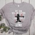 Baseball Mom My Son Will Be Waiting For You At Home Women's Heather T-Shirt Athletic Heather Baseball Mom My Son Will Be Waiting For You At Home Women's Heather T-Shirt Athletic Heather
