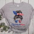 Baseball Mom USA American Flag 4th Of July Women's Heather T-Shirt Athletic Heather Baseball Mom USA American Flag 4th Of July Women's Heather T-Shirt Athletic Heather
