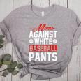Baseball Moms Against White Baseball Pants Women's Heather T-Shirt Athletic Heather