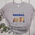 Baseball Sport I’m Just Here For The Snacks Baseball Mom Women's Heather T-Shirt Athletic Heather Baseball Sport I’m Just Here For The Snacks Baseball Mom Women's Heather T-Shirt Athletic Heather