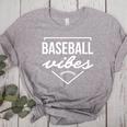 Baseball Vibes Baseball Mom Life Women Baseball Vibes Women's Heather T-Shirt Athletic Heather