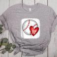 Bleached Custom Baseball Mom Number 17 Heart For Mom Women's Heather T-Shirt Athletic Heather