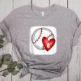 Bleached Custom Baseball Mom Number 6 Heart For Mom Women's Heather T-Shirt Athletic Heather Bleached Custom Baseball Mom Number 6 Heart For Mom Women's Heather T-Shirt Athletic Heather