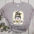 Bleached Messy Bun Game Day Vibes Baseball Mom Game Day Women's Heather T-Shirt Athletic Heather Bleached Messy Bun Game Day Vibes Baseball Mom Game Day Women's Heather T-Shirt Athletic Heather