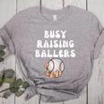 Busy Raising Ballers Baseball Mom Groovy Mother Day Women's Heather T-Shirt Athletic Heather Busy Raising Ballers Baseball Mom Groovy Mother Day Women's Heather T-Shirt Athletic Heather