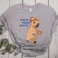 Capybara Calm Your Mitts Baseball Mom Sport Lover Tee Women's Heather T-Shirt Athletic Heather Capybara Calm Your Mitts Baseball Mom Sport Lover Tee Women's Heather T-Shirt Athletic Heather