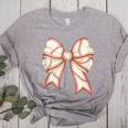 Coquette Bow Baseball Mama Baseball Mom Women Women's Heather T-Shirt Athletic Heather Coquette Bow Baseball Mama Baseball Mom Women Women's Heather T-Shirt Athletic Heather