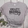 Crazy Baseball Lady Baseball Mom Sporty Humor Women's Heather T-Shirt Athletic Heather Crazy Baseball Lady Baseball Mom Sporty Humor Women's Heather T-Shirt Athletic Heather