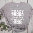 Crazy Proud Always Loud Baseball Mom Premium Women's Heather T-Shirt Athletic Heather Crazy Proud Always Loud Baseball Mom Premium Women's Heather T-Shirt Athletic Heather