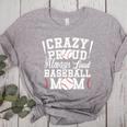 Crazy Proud Always Loud Baseball Mom Saying Graphic Premium Tri-Blend Women's Heather T-Shirt Athletic Heather