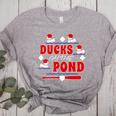Cute Ducks On The Pond Cute Baseball Mom T-Shirt Women's Heather T-Shirt Athletic Heather
