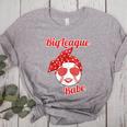 Cute Love Baseball BigLeague Babe Hot Baseball Mom Women's Heather T-Shirt Athletic Heather