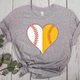 Cute Love Baseball Fast Pitch Softball Heart Baseball Mom Women's Heather T-Shirt Athletic Heather Cute Love Baseball Fast Pitch Softball Heart Baseball Mom Women's Heather T-Shirt Athletic Heather