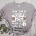 I Didn't Plan On Becoming a Baseball Mom Mother's Day Women's Heather T-Shirt Athletic Heather