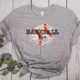 Distressed Baseball Mom Women's Heather T-Shirt Athletic Heather Distressed Baseball Mom Women's Heather T-Shirt Athletic Heather