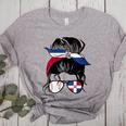 Dominican Baseball Mom Dominican Baseball Girl Women's Heather T-Shirt Athletic Heather
