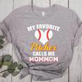 My Favorite Pitcher Calls Me MomMom Pitcher Baseball Mom Mom Women's Heather T-Shirt Athletic Heather My Favorite Pitcher Calls Me MomMom Pitcher Baseball Mom Mom Women's Heather T-Shirt Athletic Heather