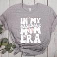 Groovy Retro In My Baseball Mom Era Women's Heather T-Shirt Athletic Heather Groovy Retro In My Baseball Mom Era Women's Heather T-Shirt Athletic Heather