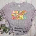 Groovy Somebody's Loud Mouth Mama Baseball Mom Mother's Day Women's Heather T-Shirt Athletic Heather