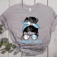 Guatemala Baseball Mom Messy Bun Women's Heather T-Shirt Athletic Heather