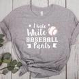 I Hate White Baseball Pants Quote For a Baseball Mom Women's Heather T-Shirt Athletic Heather I Hate White Baseball Pants Quote For a Baseball Mom Women's Heather T-Shirt Athletic Heather