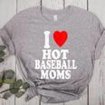 I Heart Love Hot Baseball Moms MILF Cougar Older Woman Women's Heather T-Shirt Athletic Heather