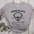Home Plate Social Club Baseball Mom Women's Heather T-Shirt Athletic Heather
