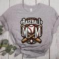 Home Run Baseball Mom Women's Heather T-Shirt Athletic Heather