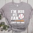 I'm His 1 Fan Since Day One Baseball Mom Women's Heather T-Shirt Athletic Heather I'm His 1 Fan Since Day One Baseball Mom Women's Heather T-Shirt Athletic Heather