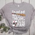 I'm Not Just His Mom I'm His 1 Fan Baseball Mom Women's Heather T-Shirt Athletic Heather