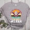 I'm Not Just His Mom Baseball Moms Baseball Mothers Women's Heather T-Shirt Athletic Heather I'm Not Just His Mom Baseball Moms Baseball Mothers Women's Heather T-Shirt Athletic Heather