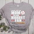 I'm Not Just His Mom I'm His Biggest Fan Baseball Mom Women's Heather T-Shirt Athletic Heather