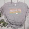 I'm Not Yelling This Is My Baseball Mom Voice Baseball Mom Women's Heather T-Shirt Athletic Heather