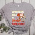 I'm Not Yelling This Is My Baseball Nana Voice Baseball Mom Women's Heather T-Shirt Athletic Heather I'm Not Yelling This Is My Baseball Nana Voice Baseball Mom Women's Heather T-Shirt Athletic Heather