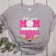 Just A Good Mom With A Baseball Bat Baseball Mom Women's Heather T-Shirt Athletic Heather
