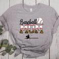 Leopard Baseball Mom Mama Mommy Sport Women's Heather T-Shirt Athletic Heather Leopard Baseball Mom Mama Mommy Sport Women's Heather T-Shirt Athletic Heather