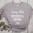 Living That Baseball Mom Life Premium Women's Heather T-Shirt Athletic Heather Living That Baseball Mom Life Premium Women's Heather T-Shirt Athletic Heather