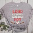 Loud Proud Baseball Mom Women's Heather T-Shirt Athletic Heather