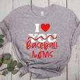 I Love Baseball Moms Women's Heather T-Shirt Athletic Heather I Love Baseball Moms Women's Heather T-Shirt Athletic Heather