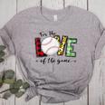 For The Love Of The Game Day Baseball Mom Cheering Lovers Women's Heather T-Shirt Athletic Heather