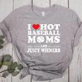 I Love Hot Baseball Mom Wieners Women's Heather T-Shirt Athletic Heather I Love Hot Baseball Mom Wieners Women's Heather T-Shirt Athletic Heather