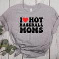 I Love Hot Baseball Moms Baseball Mom Sport Men Women Women's Heather T-Shirt Athletic Heather