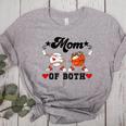 Mom Of Both Basketball Baseball Mom Women's Heather T-Shirt Athletic Heather