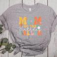 Mom Of The Birthday Baller Groovy Baseball Mom Women's Heather T-Shirt Athletic Heather Mom Of The Birthday Baller Groovy Baseball Mom Women's Heather T-Shirt Athletic Heather