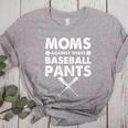 Moms Against Baseball Pants Baseball Mom Mother's Day Women's Heather T-Shirt Athletic Heather