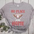 No Place Like Home Baseball Mom Kids Family Fun Women's Heather T-Shirt Athletic Heather