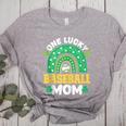 One Lucky Baseball Mom St Patricks Day Rainbow Mother Mama Women's Heather T-Shirt Athletic Heather One Lucky Baseball Mom St Patricks Day Rainbow Mother Mama Women's Heather T-Shirt Athletic Heather